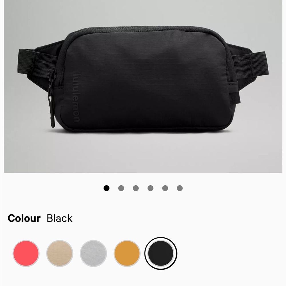 Black Lululemon Mini Belt Bag